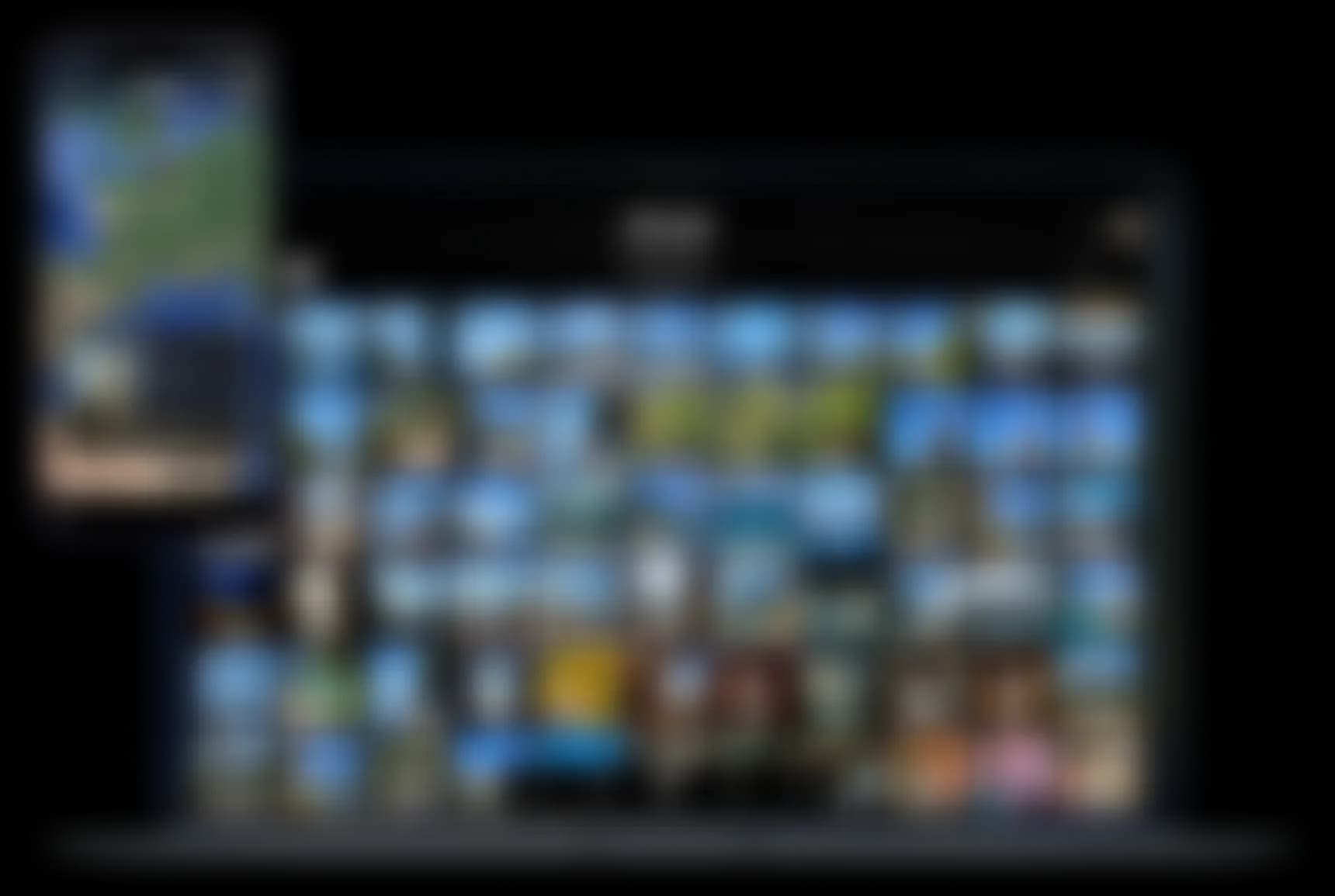 Blurred preview of the Atlas web and mobile apps